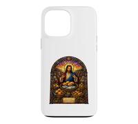 Custodia per iPhone 13 Pro Max Ha preso i cinque pani e i due pesci Gesù Mosaico Art