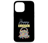 Custodia per iPhone 13 Pro Max Happy Easter Block Building Egg Basket Costruttore di mattoni