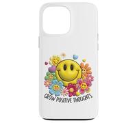 Custodia per iPhone 13 Pro Max Happy Face Flower Garden Grow Positive Smile Retro