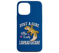 Custodia per iPhone 13 Pro Max Happy Reptile Just A Girl Who Loves Leopard Geckos Lover