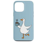 Custodia per iPhone 13 Pro Max Happy Silly Goose Coffee