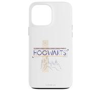 Custodia per iPhone 13 Pro Max Harry Potter Hogwarts Castle Line Drawing