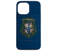 Custodia per iPhone 13 Pro Max Harry Potter Hogwarts Green and Gold Floral Crest