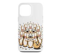 Custodia per iPhone 13 Pro Max Hear the Ten Pins Laughing Bowling Bowler Pun