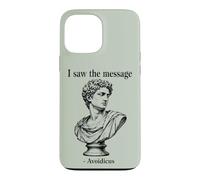 Custodia per iPhone 13 Pro Max Ho visto il messaggio Avoidicus filosofia umorismo busto romano