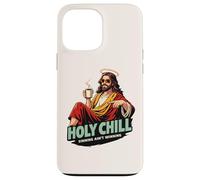 Custodia per iPhone 13 Pro Max Holy Chill Divertente Gesù Caffè Humor Sinning Ain't Winning