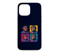 Custodia per iPhone 13 Pro Max Homo Habilis Pop Art Evoluzione umana precoce Handy Man