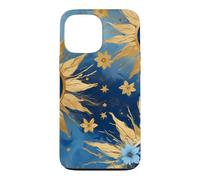 Custodia per iPhone 13 Pro Max Horror Strano Occhio Malvagio Blu Scuro