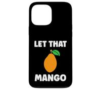 Custodia per iPhone 13 Pro Max Humor mangoes cute fruit minimalist simple let that mango