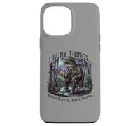 Custodia per iPhone 13 Pro Max I Bury Things Frog Gardener Dark Humor Shovel