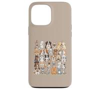 Custodia per iPhone 13 Pro Max I cani godono felici e innamorati una tazza di caffè al mattino