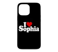 Custodia per iPhone 13 Pro Max I LOVE CUORE SOPHIA NOME SU UN TEE