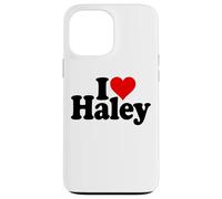 Custodia per iPhone 13 Pro Max I LOVE HEART HALEY NOME SU UN TEE