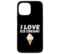 Custodia per iPhone 13 Pro Max I Love Ice Cream Party Outfit Vanilla Soft Serve Gelato Cone
