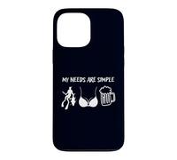 Custodia per iPhone 13 Pro Max I miei bisogni sono semplici pesca subacquea bikini birra oceano design