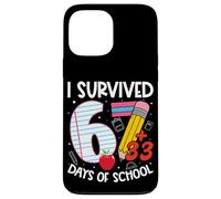Custodia per iPhone 13 Pro Max I Survived 67 + 33 Days School Kids Funny 100th Day School