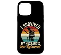 Custodia per iPhone 13 Pro Max I Survived My Husbands Knee Replacement Chirurgia Articolare