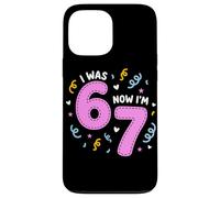 Custodia per iPhone 13 Pro Max I Was 6 Now I'm 7 Funny 7th Birthday Girl Party