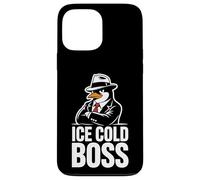 Custodia per iPhone 13 Pro Max Ice Cold Boss Penguin Mafia Umorismo divertente