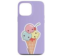Custodia per iPhone 13 Pro Max Ice Cream Skull Spoopy Yami Kawaii Halloween Design, Pastel