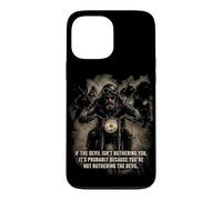 Custodia per iPhone 13 Pro Max If The Devil Isn't Bothering You... Men Christian Motorcycle