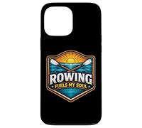 Custodia per iPhone 13 Pro Max Il canottaggio alimenta il mio motto dell'atleta della squadra Soul Row