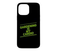Custodia per iPhone 13 Pro Max Il giardinaggio è il mio cardio Messaggio divertente Citazioni divertenti sul giardinaggio