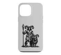 Custodia per iPhone 13 Pro Max Il guardiano demoniaco Azazel e il suo compagno di capra