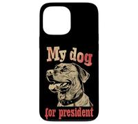 Custodia per iPhone 13 Pro Max Il mio cane per le elezioni del presidente divertente politico