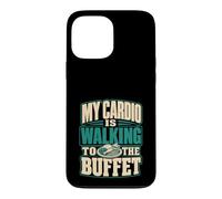 Custodia per iPhone 13 Pro Max Il mio cardio sta camminando verso la crociera a buffet