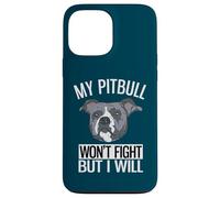 Custodia per iPhone 13 Pro Max Il mio Pitbull non combatterà ma io sarò American Pitbull Terrier