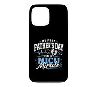 Custodia per iPhone 13 Pro Max Il mio primo papà con il mio miracolo NICU