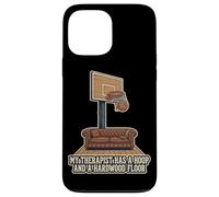 Custodia per iPhone 13 Pro Max Il mio terapeuta ha un cerchio e un pavimento in legno duro basket