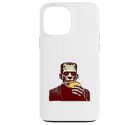 Custodia per iPhone 13 Pro Max Il mostro di Frankenstein mangia un taco, comico horror Food Mashup
