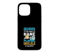 Custodia per iPhone 13 Pro Max Il nonno è il mio nome che gioca a ukulele è il mio giocatore di gioco
