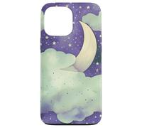 Custodia per iPhone 13 Pro Max In My Fantasy Era Witchy Green Sage Purple Moon Phases Stars
