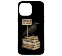 Custodia per iPhone 13 Pro Max In With The Banned Books Crow Book Lover Bibliophile Reading