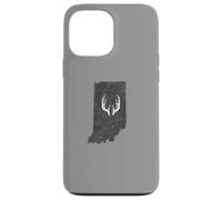 Custodia per iPhone 13 Pro Max Indiana IN Deer Hunting Shed Antlers Design