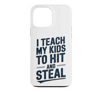 Custodia per iPhone 13 Pro Max Insegno ai miei figli a colpire e rubare il baseball