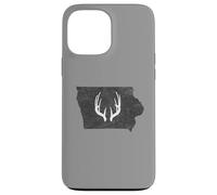 Custodia per iPhone 13 Pro Max Iowa IA Deer Hunting Shed Antlers Design