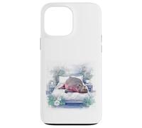 Custodia per iPhone 13 Pro Max Ippopotamo che dorme nel letto