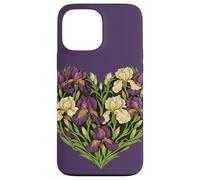 Custodia per iPhone 13 Pro Max Iris Cuore Floreale Primavera Love Art
