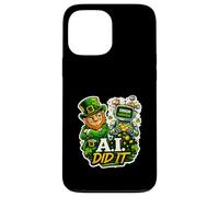 Custodia per iPhone 13 Pro Max Irish It Was A.I Funny St Patricks Day Tech Humor Shamrock