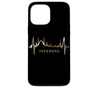 Custodia per iPhone 13 Pro Max Istanbul Skyline Battito del Cuore Turchia Moschea Istanbul