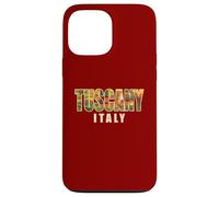 Custodia per iPhone 13 Pro Max Italia, campagna, paesaggio, dentro, toscana, grassetto, lettere