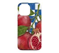 Custodia per iPhone 13 Pro Max Italian Summer Pomegranate Fruit Beachy Coastal Botanical
