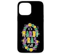Custodia per iPhone 13 Pro Max Its Mardi Gras Yall Beads Fat Martedì Carnevale Uomini Donne Bambino