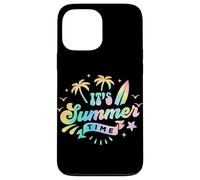 Custodia per iPhone 13 Pro Max It's Summer Time - Palma color pastello Tie Dye Beach Surf