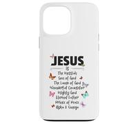Custodia per iPhone 13 Pro Max Jesus is The Messiah Mighty God Beautiful Savior Lamb of God
