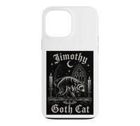 Custodia per iPhone 13 Pro Max Jimothy Goth Gatto Gotico Procione Cattedrale Luna Dark Horror